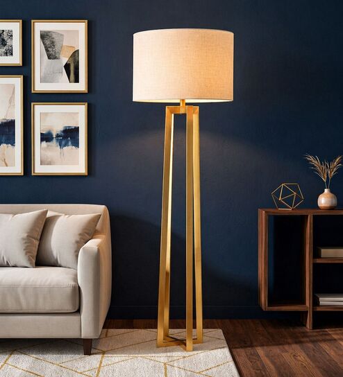 Gold Metal Zenith Quad Gold floor Lamp