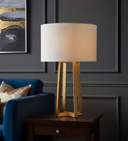 Gold Metal Zenith quad gold lamp