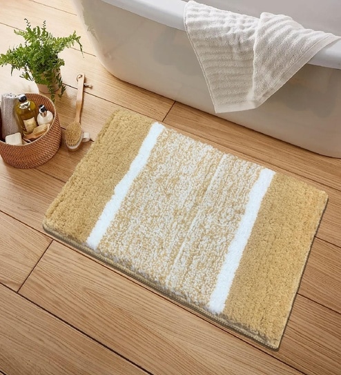 Gold Microfiber 15x23 Inches Super Soft Bath Mat