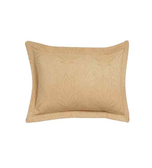 Gold Solid 235 TC Viscose Cotton 2 Pillow Sham Set