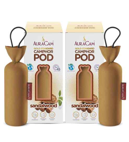 Gold Standard Camphor Pod Cone (Sandalwood) - Set of 2