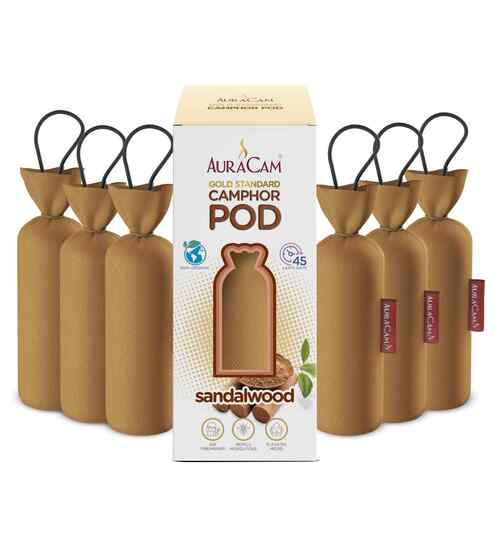 Gold Standard Camphor Pod Cone Sandalwood- Set of 6