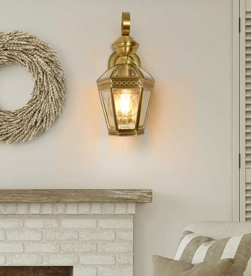 Peony Gold Steel Wall Sconces
