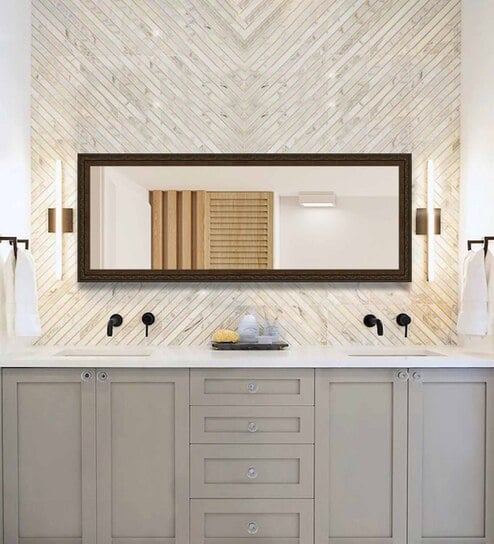 MDF, Gaia Classic Wall-Mounted MDF Bathroom Cabinet - 1 drawer