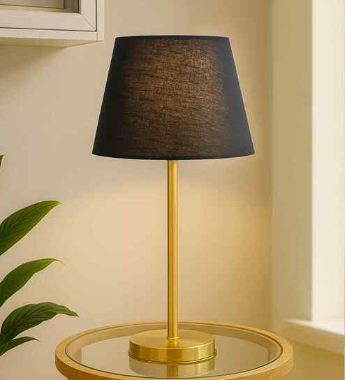 GoldenTable Lamp & Bedroom