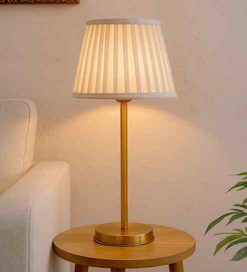 GoldenTable Lamp & Bedroom