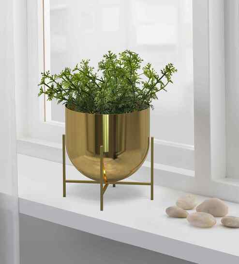 Golden Aluminium Tess Pot