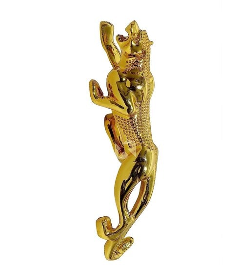 Golden Jaguar Showpiece Resin Figurine (Gold)