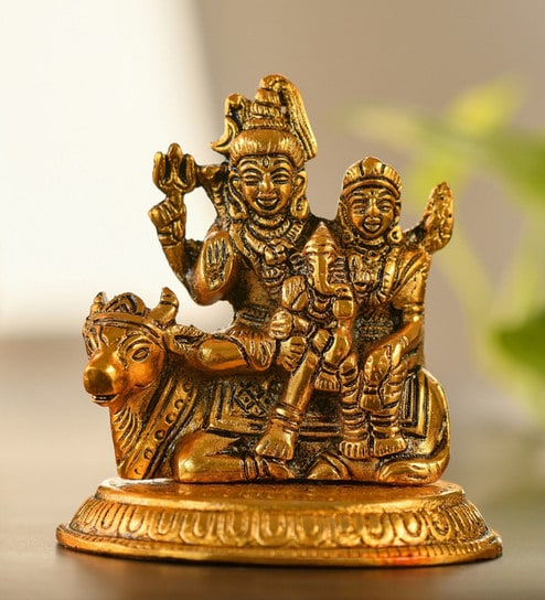 Golden Metal Shiv Parivar Idol