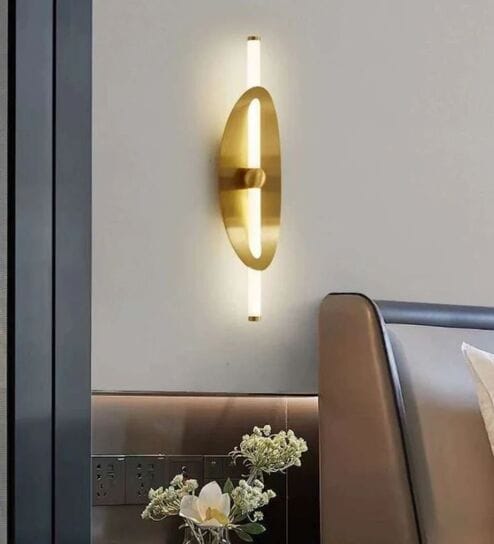 Golden Orbit Wall Light