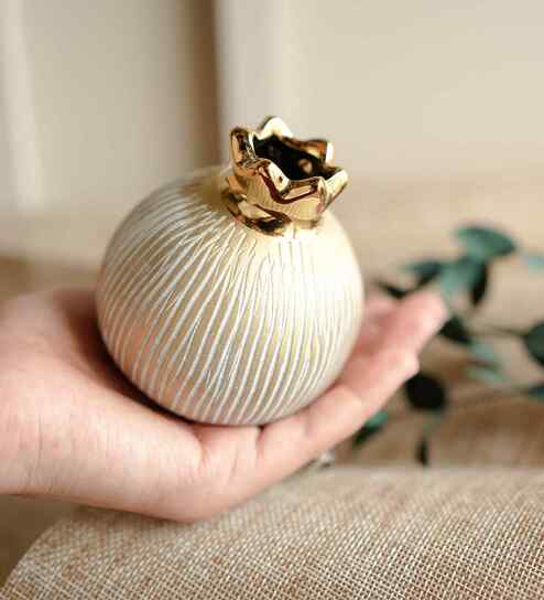 Golden Pomegranate Glory Vase Set