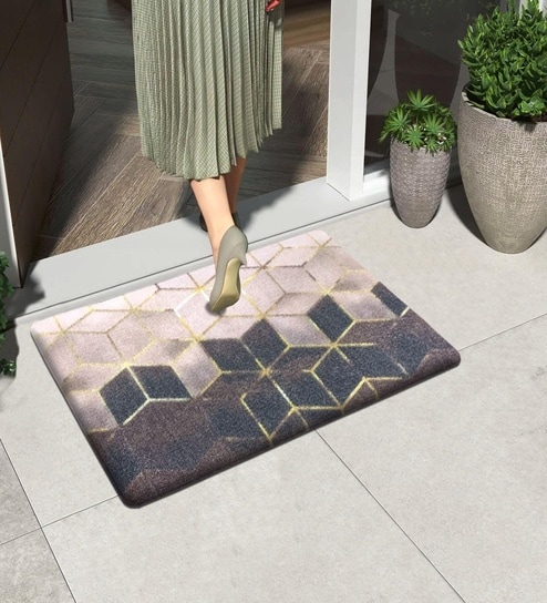 luxe home international Golden PVC 16x24 Inches Anti Skid Door Mat-picture-30