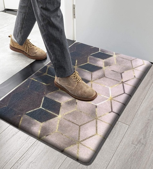 Golden PVC 18x30 Inches Anti Skid Door Mat