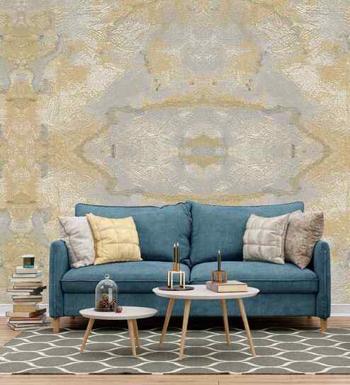 Golden Texture Abstract Wallpaper and Airport Signage Pack Wall Decals