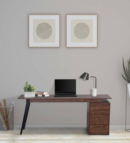 Gonzalo Writing Table In Arizona Walnut Colour