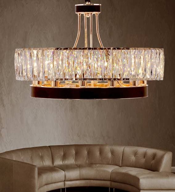 Buy Derek 12 Light Crystal Chandelier By Kapoor E Illuminations Online Traditional Chandeliers Ceiling Lights Lamps And Lighting Pepperfry Product