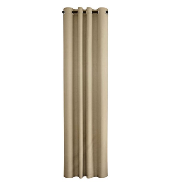 Buy Satin Blackout 9 Feet Eyelet Door Curtain By Eyda Online - Solid