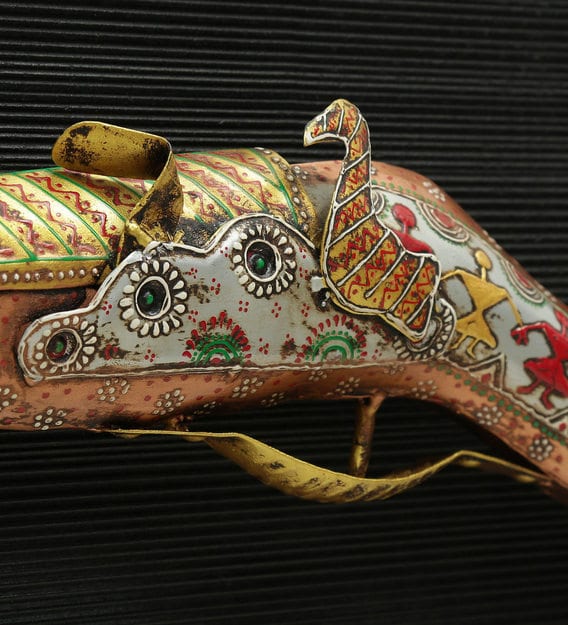 Buy Gold Metal Gun Wall Art by Malik Design Online Abstract Metal Art