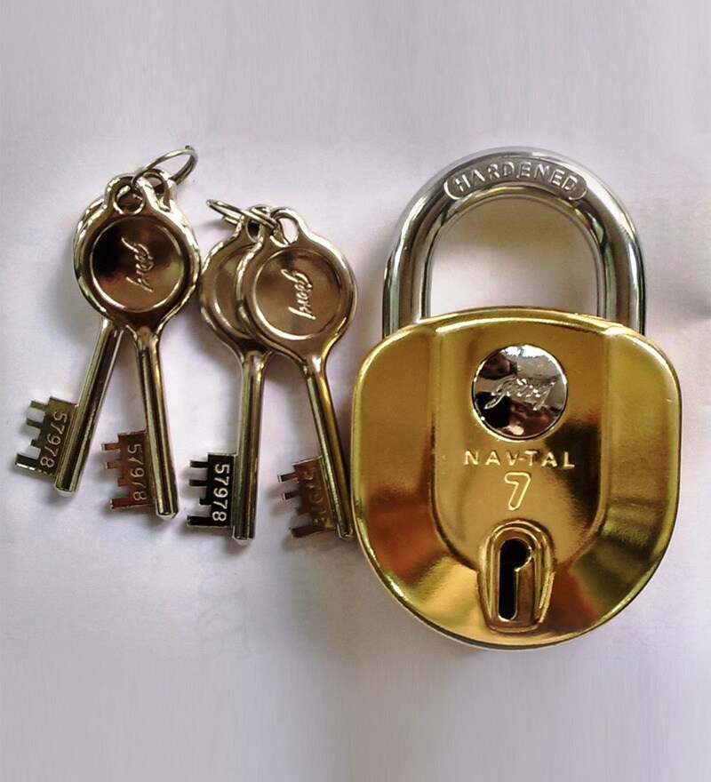 Buy Godrej Navtal NXT 2X Brass 7Lever Protection Lock Online
