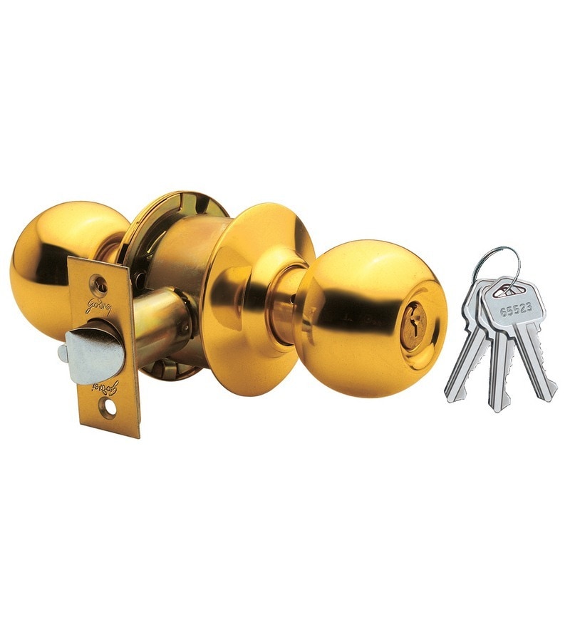 Buy Godrej Cylindrical Lock Brass finish Premium Online Bolt