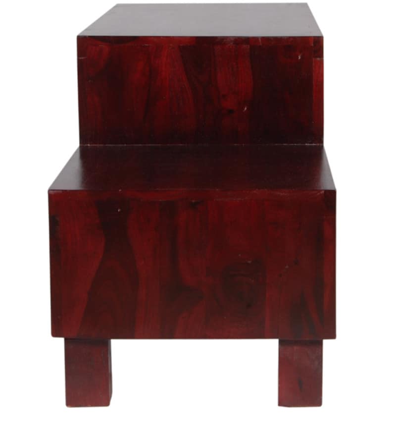 Buy Belo Solid Wood Entertainment Unit in Passion Mahogany Finish by