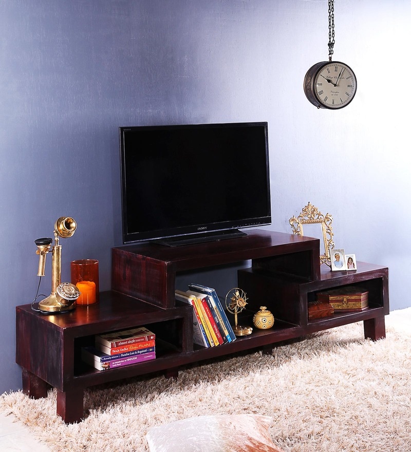 Buy Peshtigo Entertainment Unit in Passion Mahogany Finish by