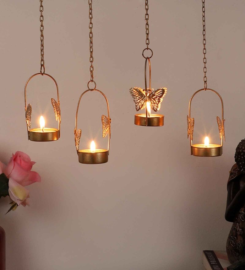 hanging tea lights