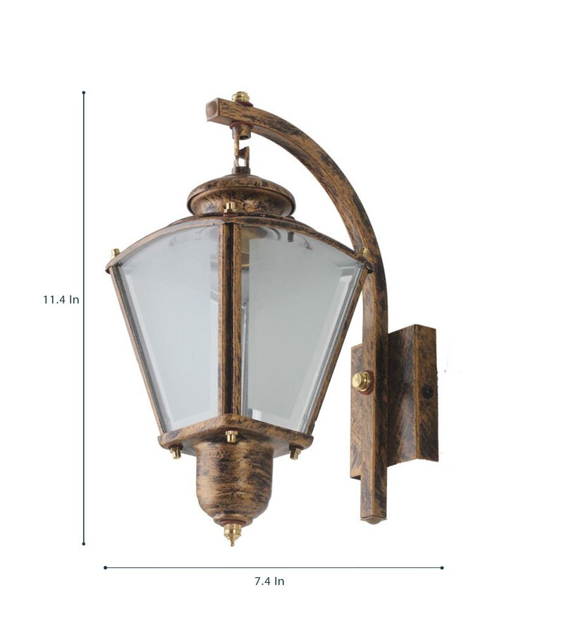 Buy Gold Metal Outdoor Wall Light By Learc Designer Lighting Online