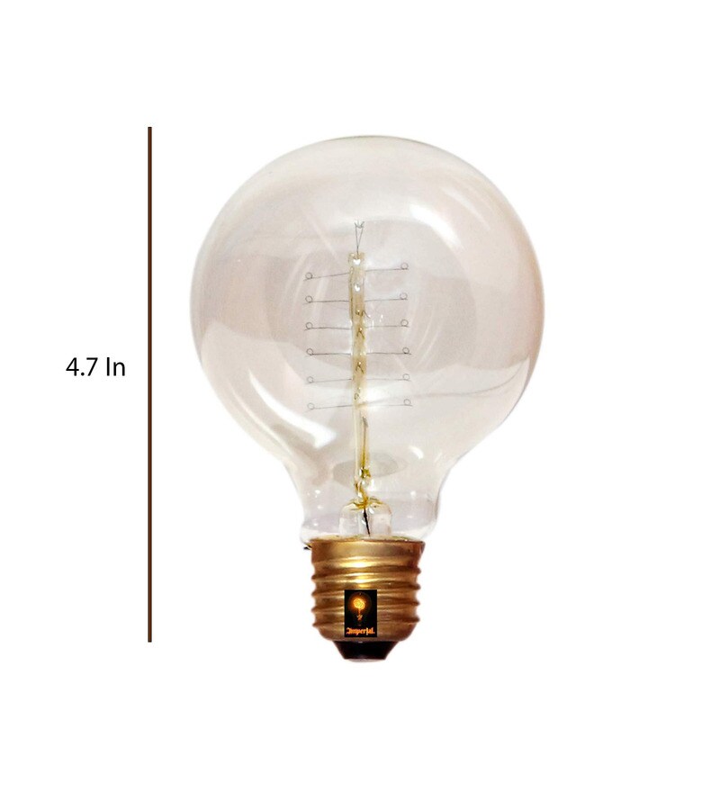 Buy G80 Gold E27 40 Watts Filament Bulb By Imperial Glass Emporium