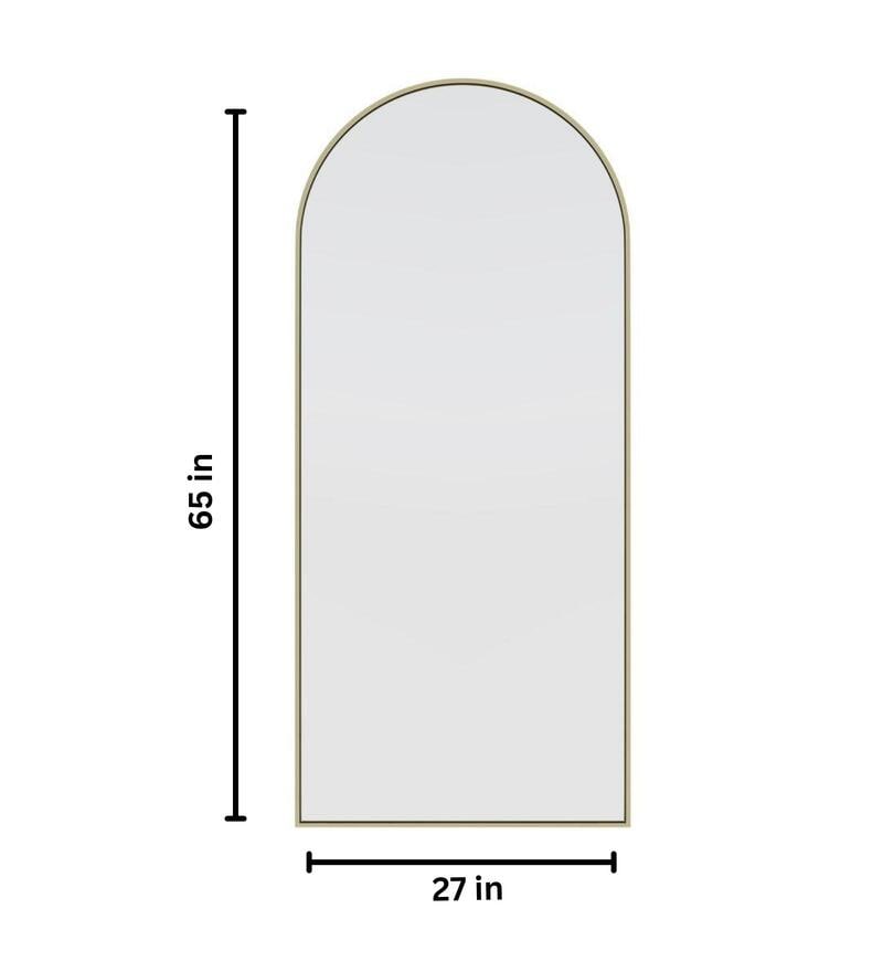 Buy Gold Full Length Arch Mirror with Stand by Casagold Online Full