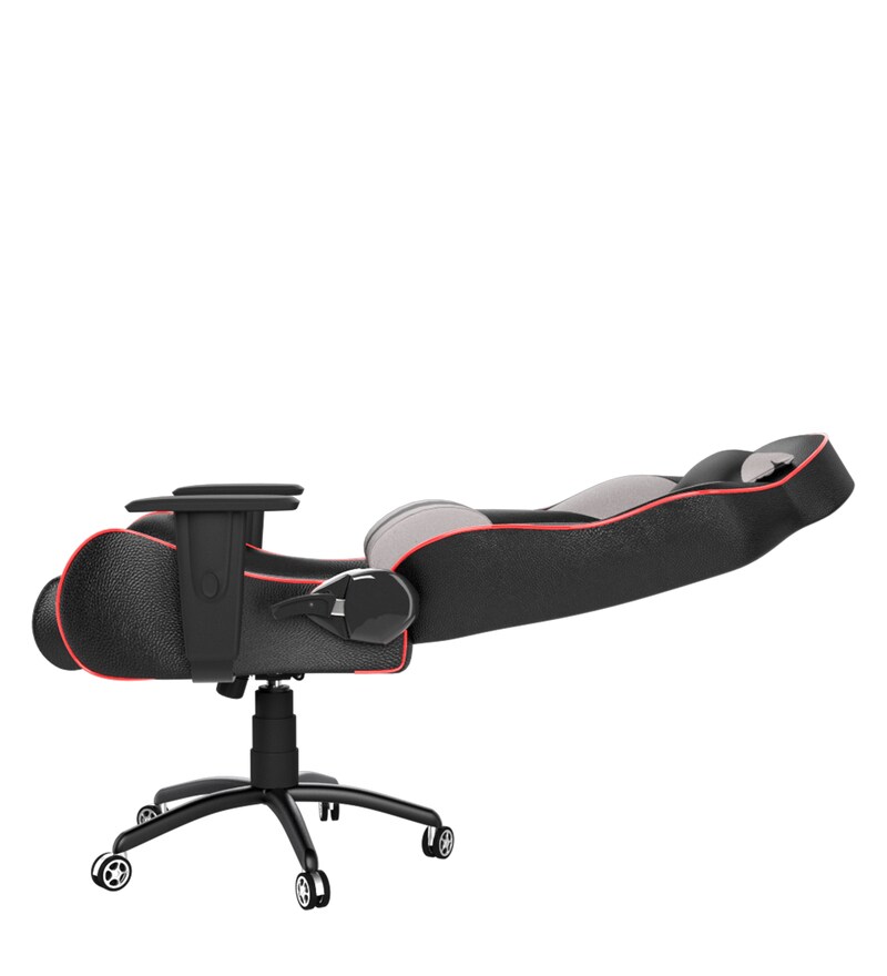 Buy Gold Leatherette Gaming Chair in Grey & Black Colour by ASE Gaming