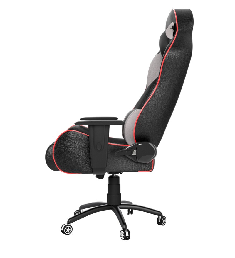 Buy Gold Leatherette Gaming Chair in Grey & Black Colour by ASE Gaming