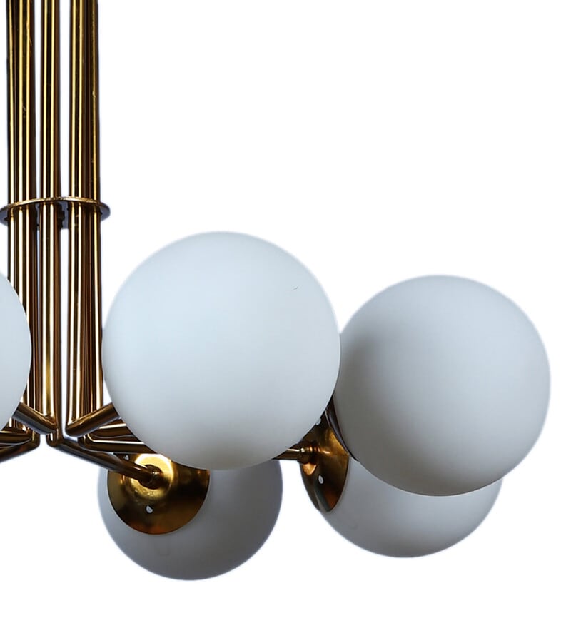 Buy Adaly Gold Iron Globe Chandelier by Eliante by Jainsons Lights