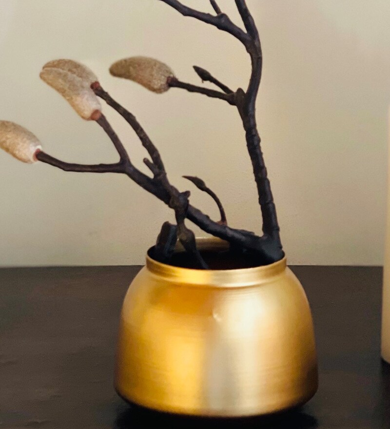 Buy Gold Metal Flower vase By Urban Born Online Vases Vases Home