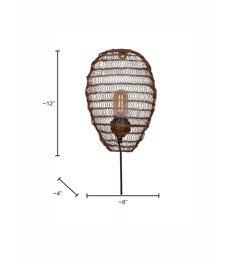 Buy Gold Steel Wall Light By Fos Lighting Online Novelty Wall Lights