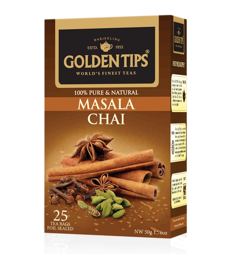 Golden Tips Masala Chai 25 Tea Bags (Set of 3) by Golden Tips Online Premium Teas & Coffees