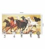 Multicolour MDF Horses Durable Key Holder