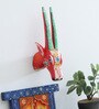 Red Goat Sclupture Mango Wood Wall Mask