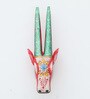 Red Goat Sclupture Mango Wood Wall Mask