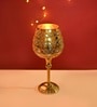 Golden Metal Goblet Tea Light Holder