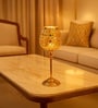 Golden Metal Goblet Tea Light Holder