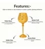 Golden Metal Goblet Tea Light Holder