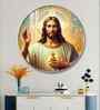 God Jesus Modern Acrylic Round Wall Art