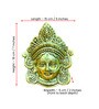 Golden Metal Goddess Durga Face Wall Hanging