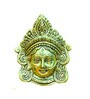 Golden Metal Goddess Durga Face Wall Hanging