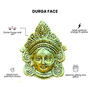 Golden Metal Goddess Durga Face Wall Hanging