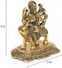 Goddess Maa Durga Metal Religious Idol (Gold)