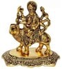 Goddess Maa Durga Metal Religious Idol (Gold)