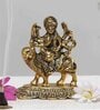 Goddess Maa Durga Metal Religious Idol (Gold)
