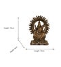 Goddess Sarswati Kiran Metal Religious Idol (Copper)